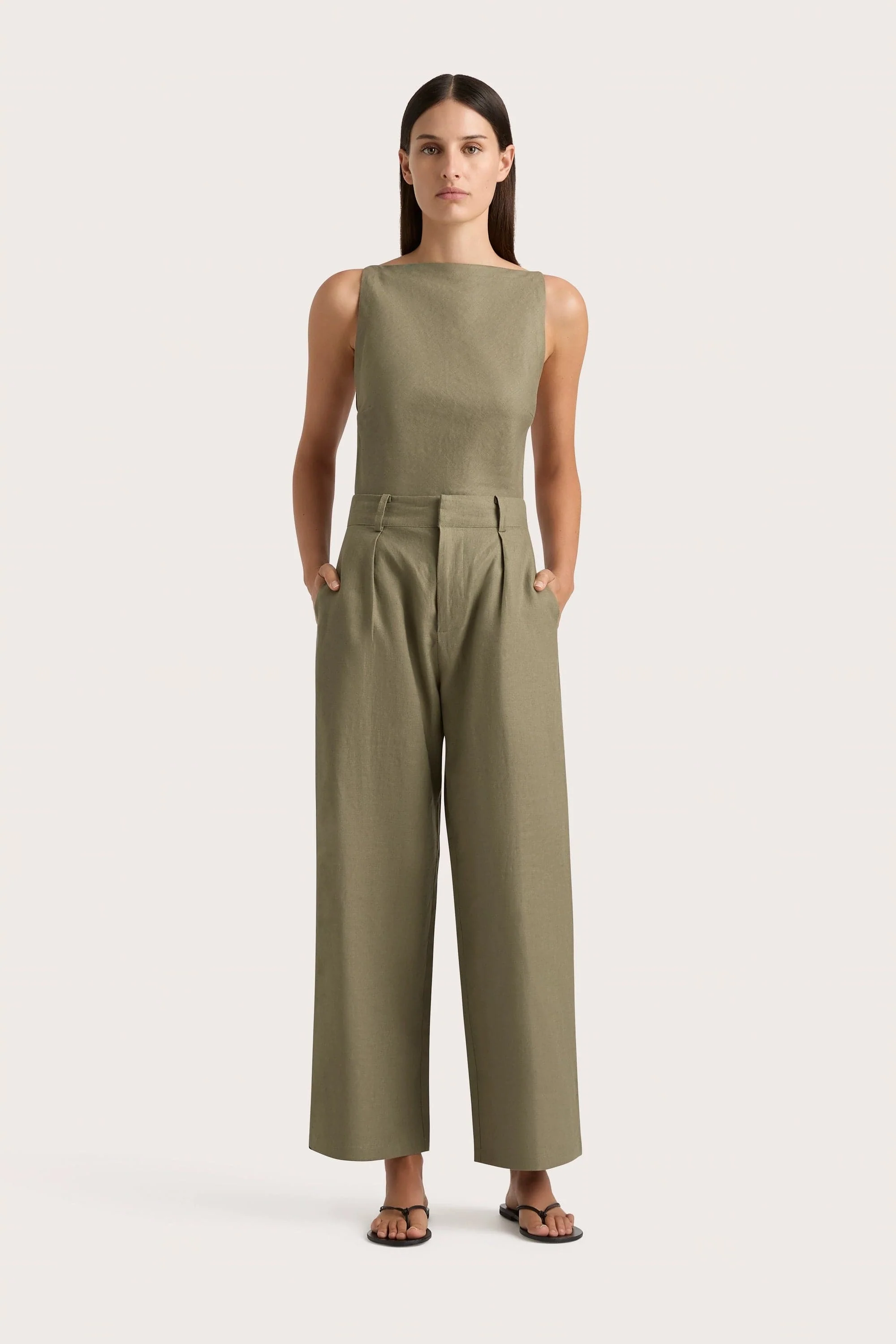 Antibes Top Khaki - Final Sale - Image 3