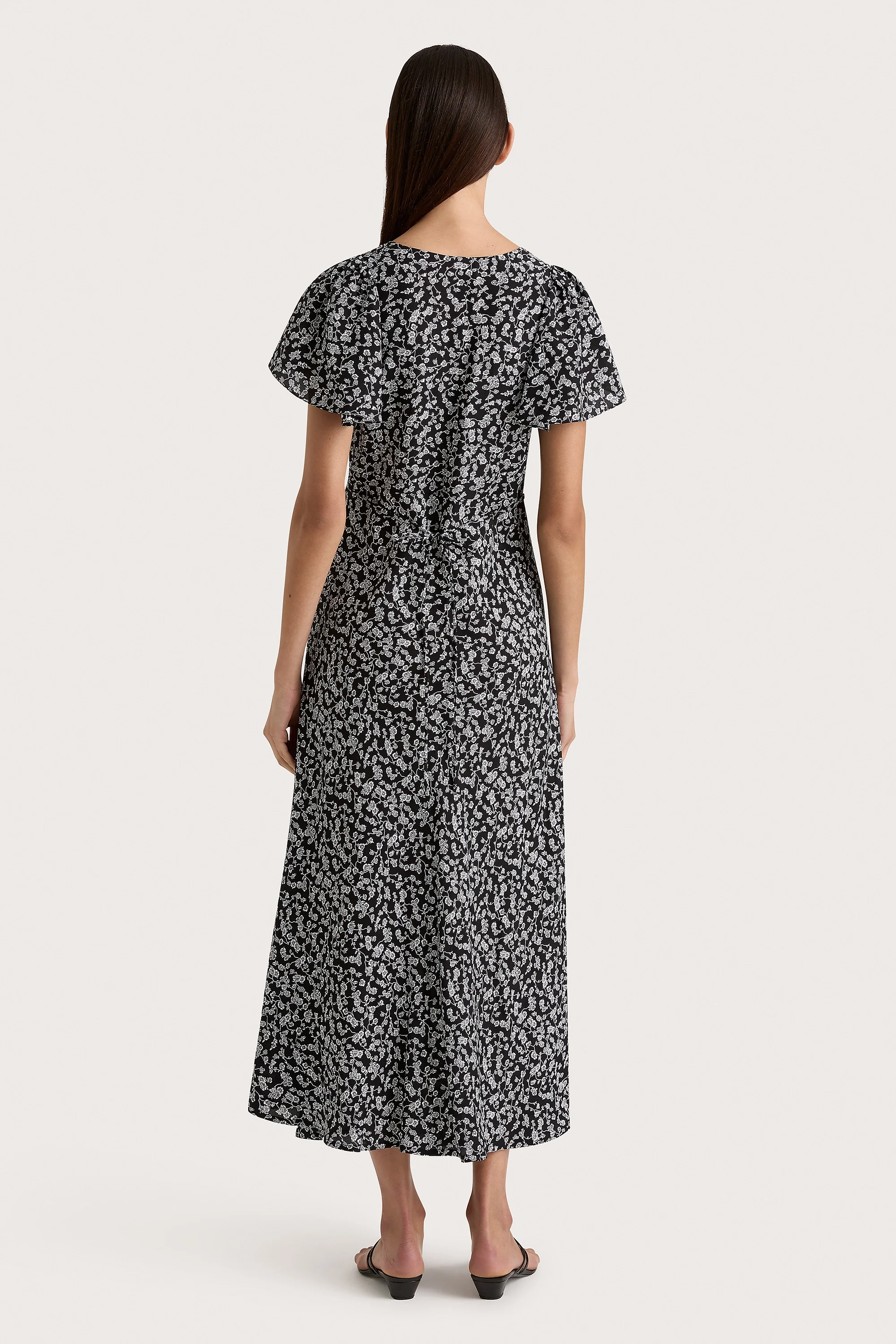 Boda Midi Dress Amaryllis Floral Black - Final Sale - Image 4
