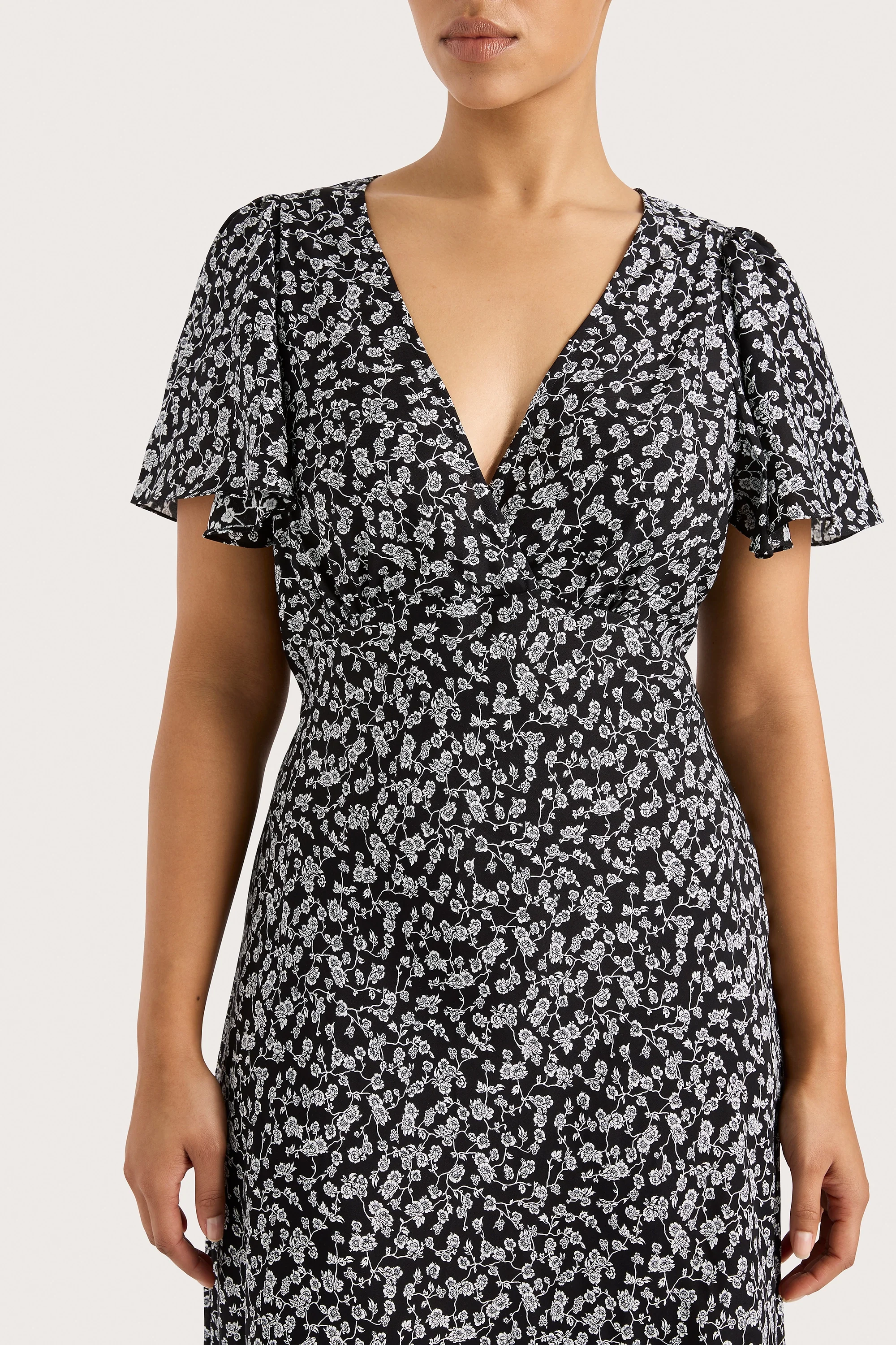 Boda Midi Dress Amaryllis Floral Black - Final Sale - Image 7