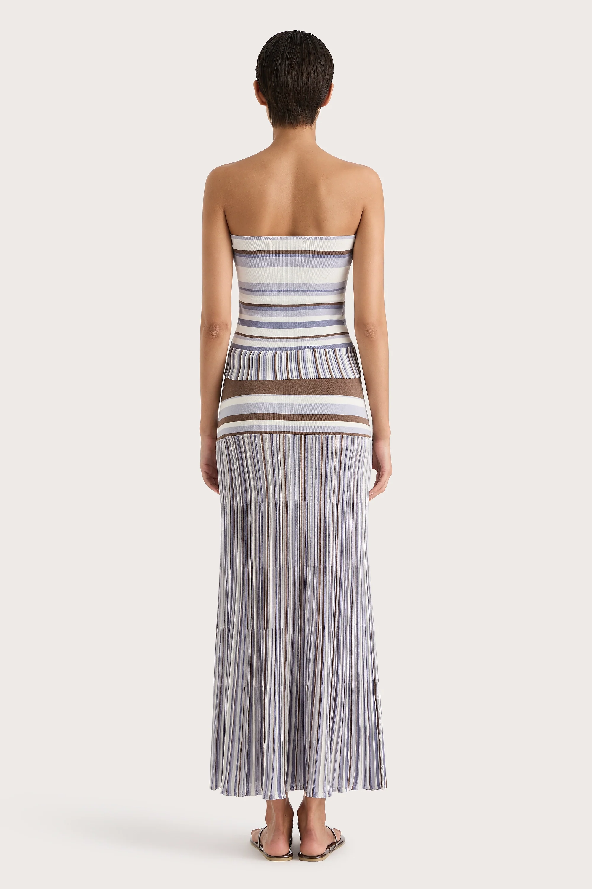 Citara Skirt Pale Blue Stripe - Final Sale - Image 7