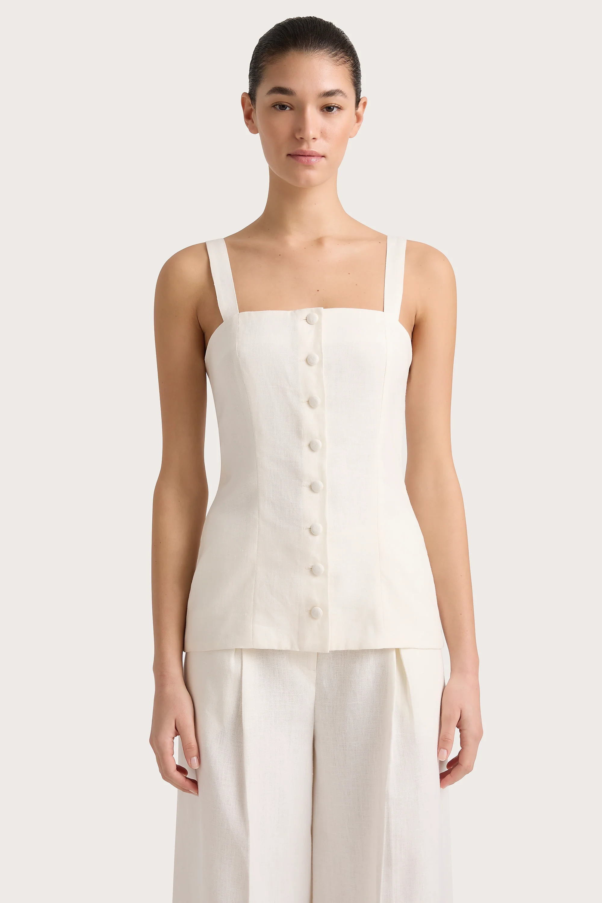 Corbiere Vest White - Final Sale - Image 5