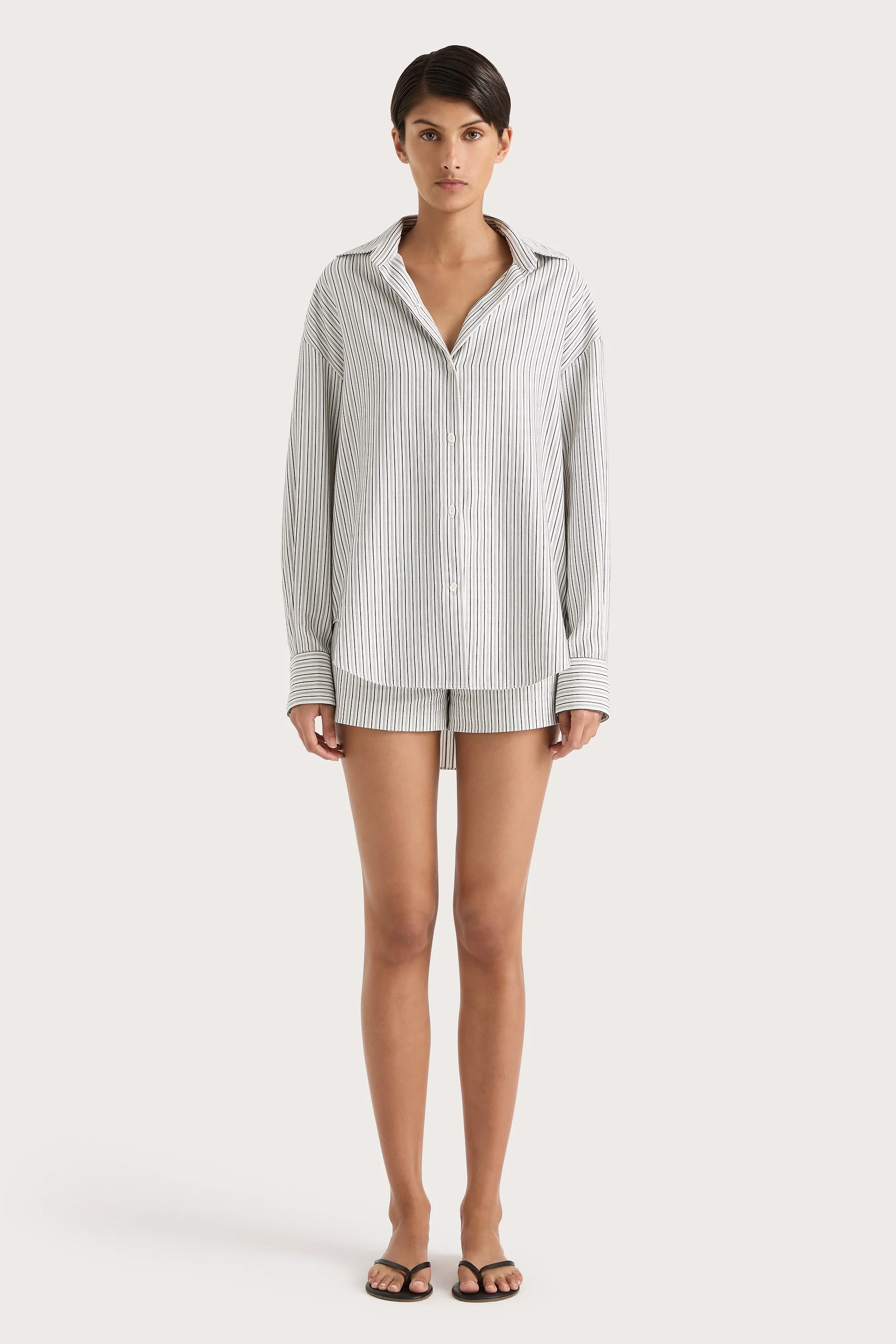 En Vau Shirt Navy Stripe - Final Sale - Image 12
