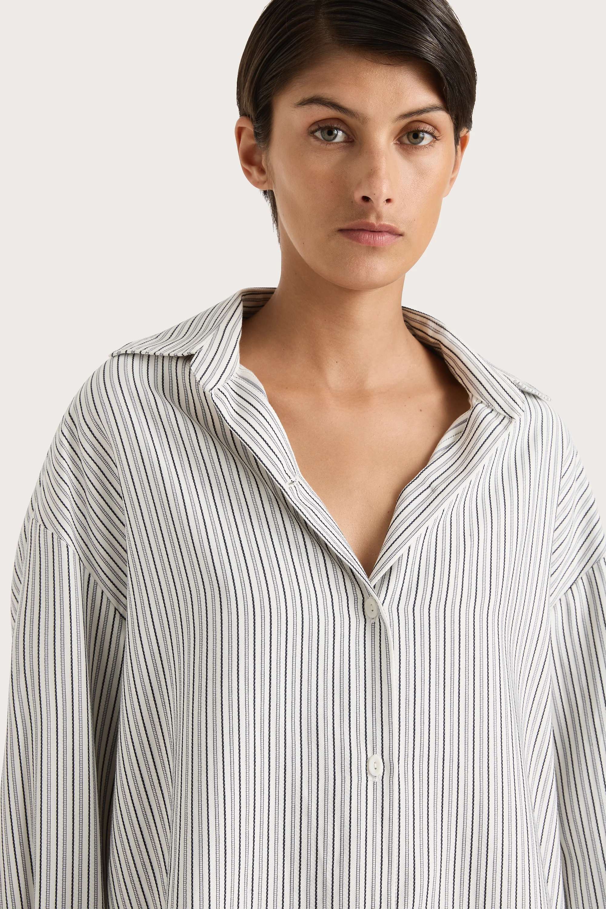 En Vau Shirt Navy Stripe - Final Sale - Image 15