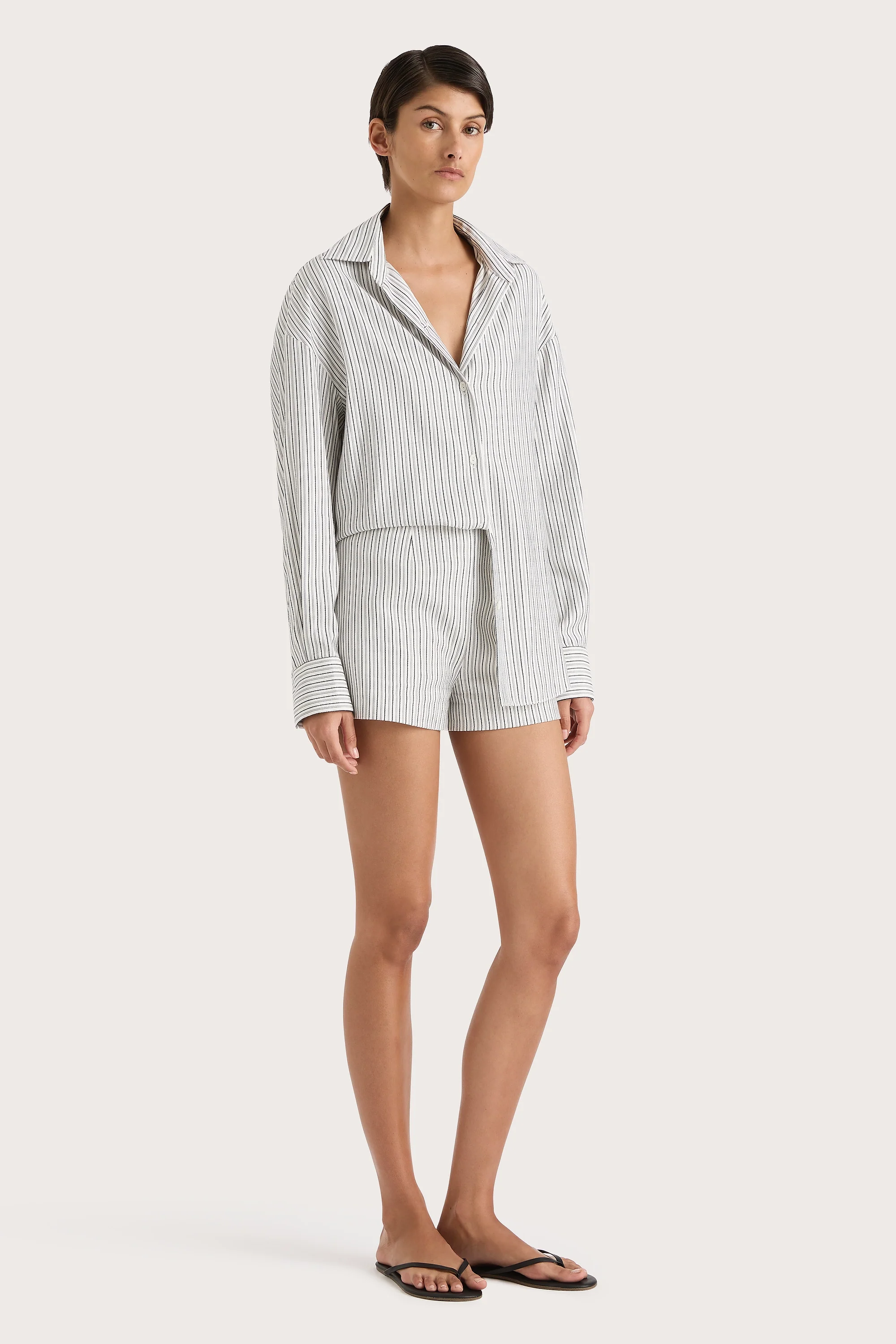 En Vau Shirt Navy Stripe - Final Sale - Image 3