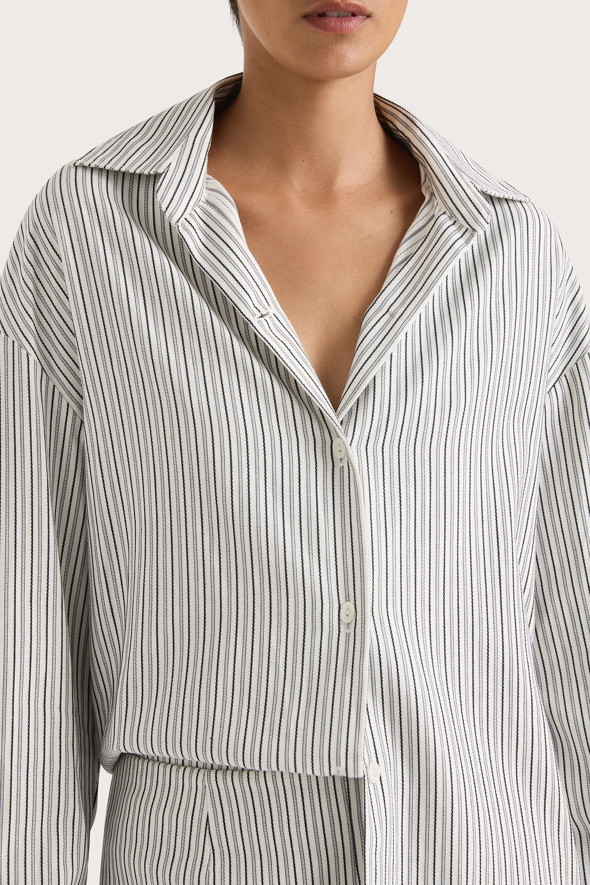 En Vau Shirt Navy Stripe - Final Sale - Image 5