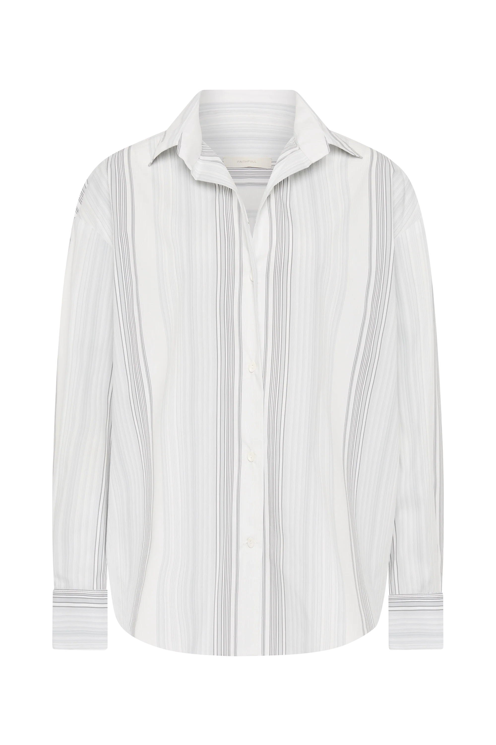 En Vau Shirt Striped Soft Blue - Final Sale - Image 11