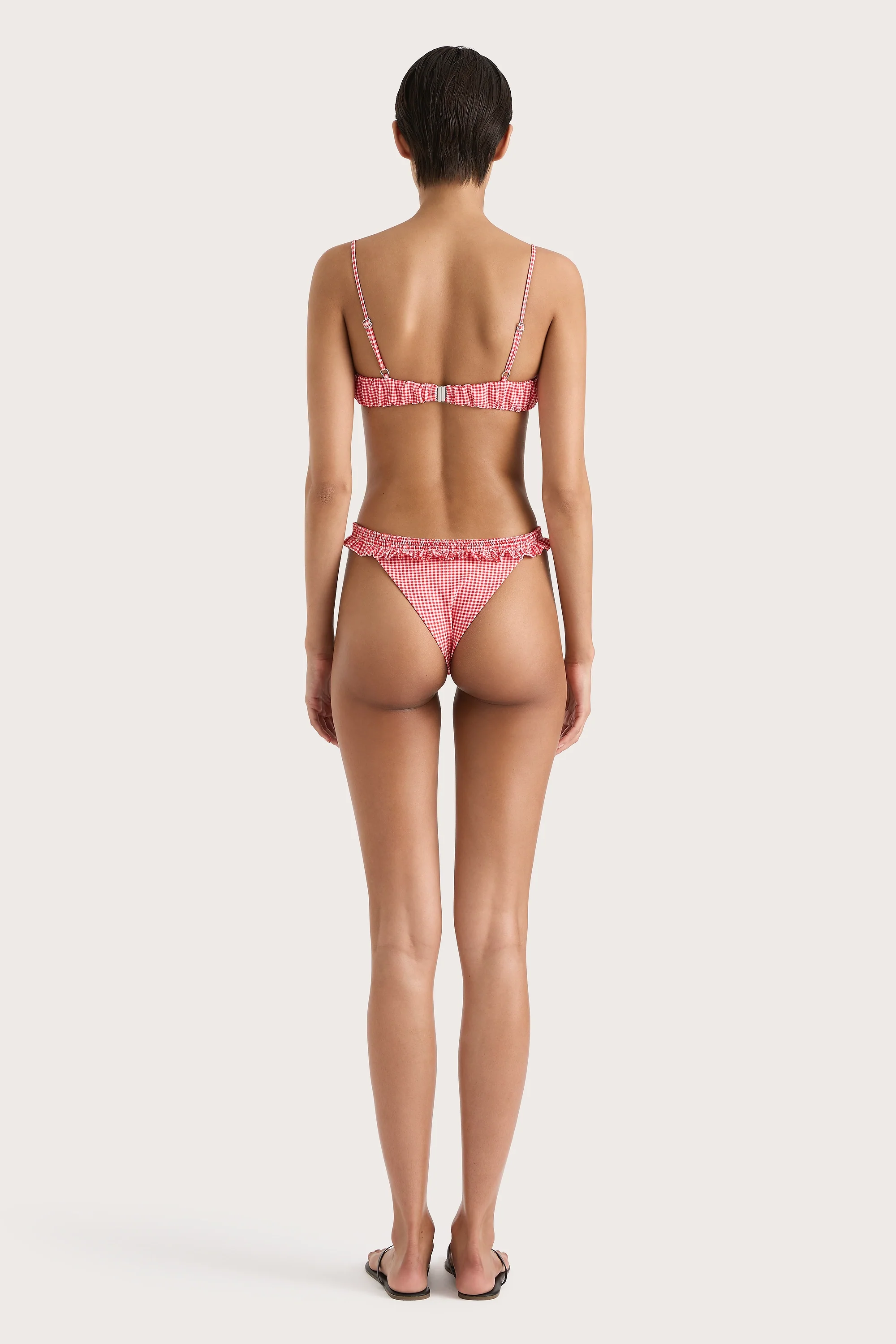 Esterel Bikini Bottom Gingham Red - Final Sale - Image 5