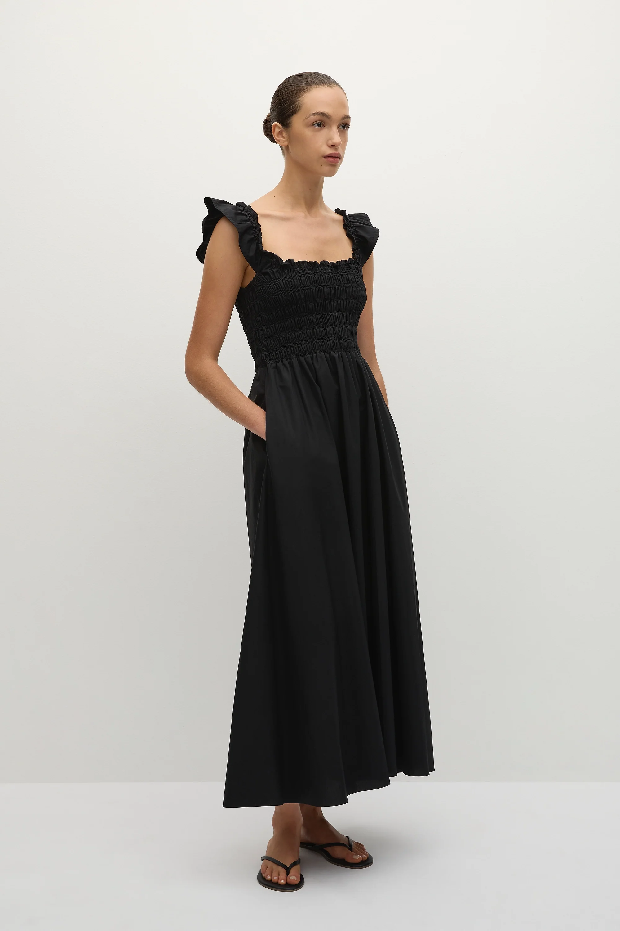 Eudora Midi Dress Black - Final Sale - Image 3