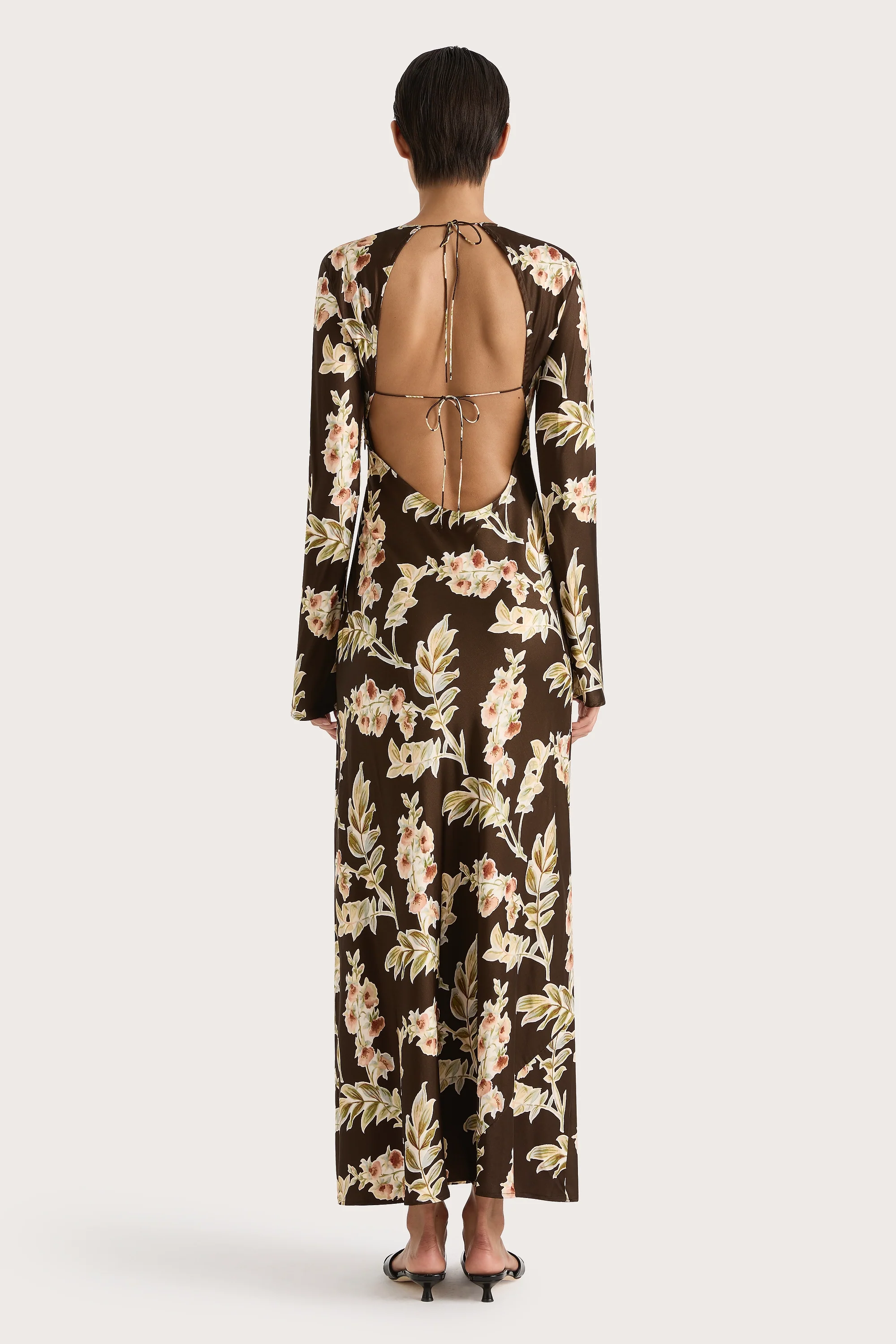 Faroe Maxi Dress Jardin Floral Chocolate - Final Sale - Image 5