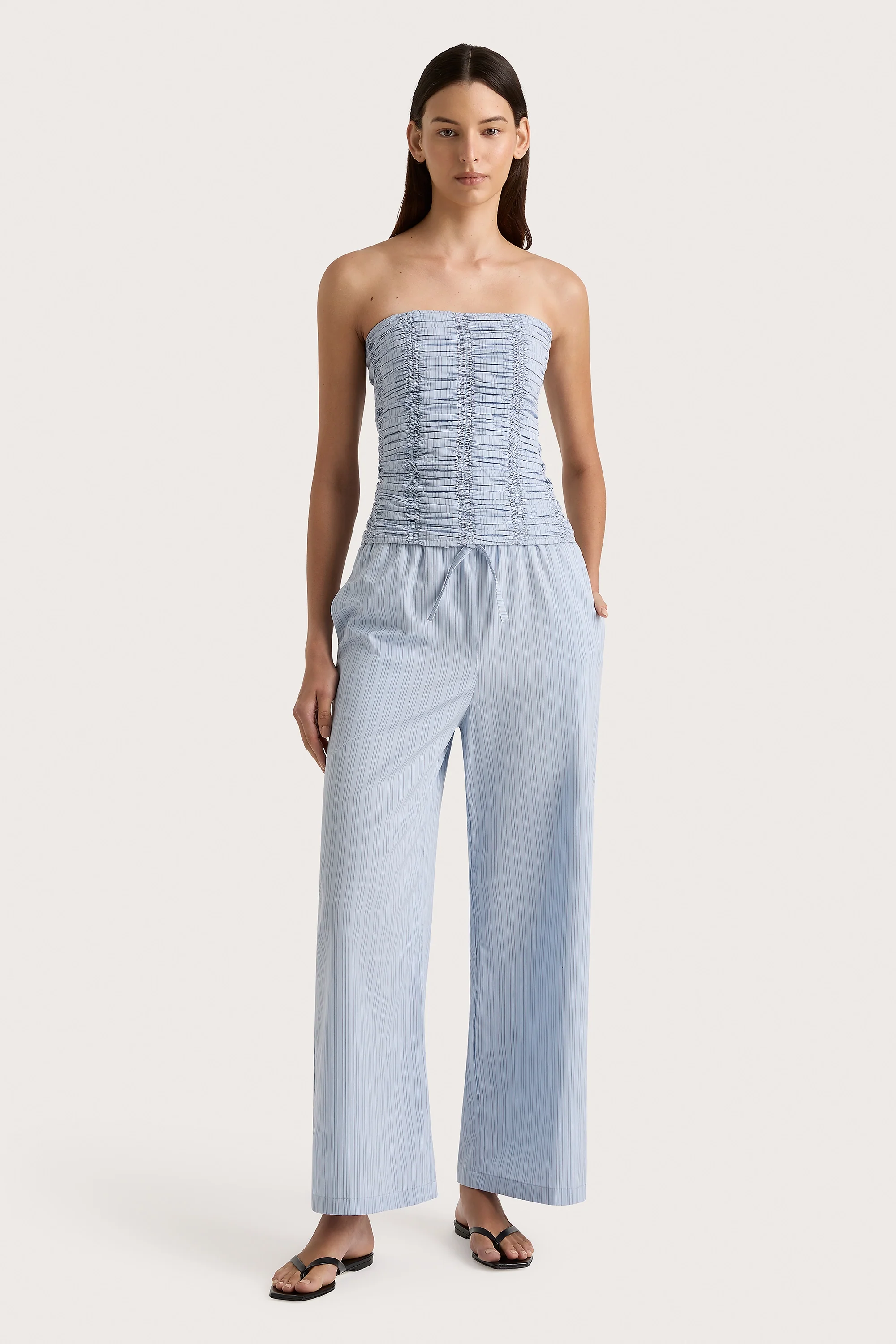 Freja Pant Blue Pinstripe - Final Sale - Image 3