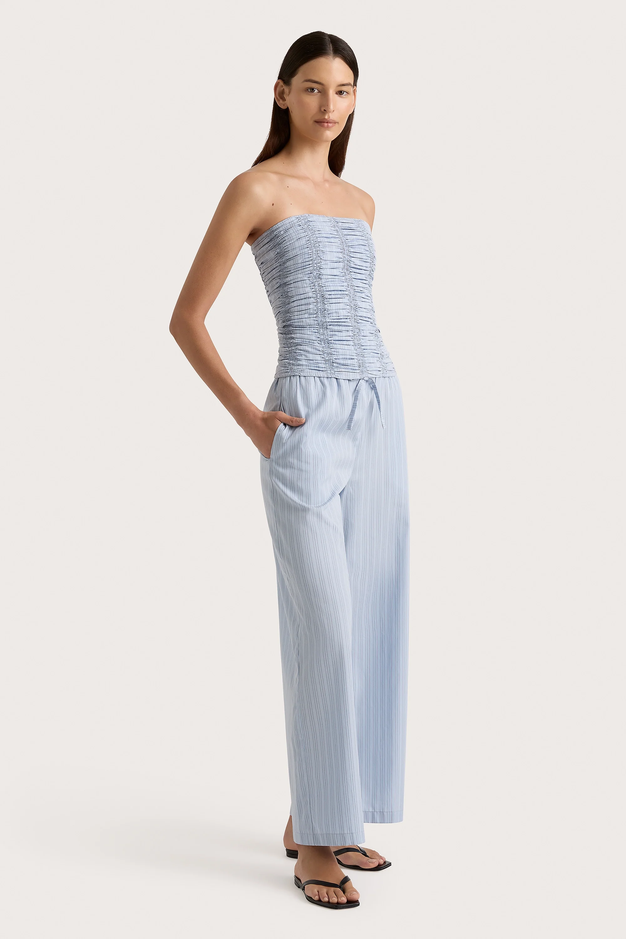 Freja Pant Blue Pinstripe - Final Sale - Image 4