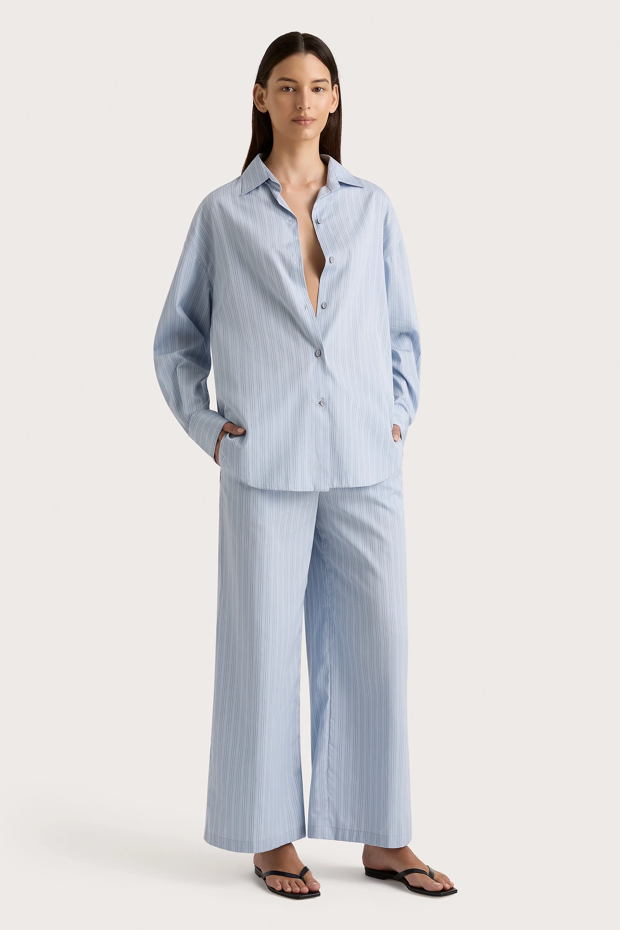 Freja Pant Blue Pinstripe - Final Sale - Image 6