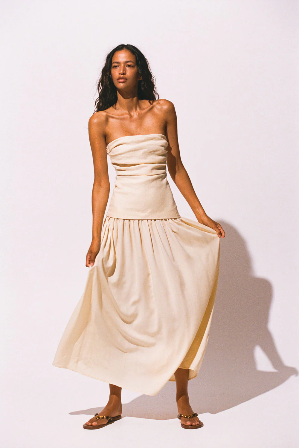Hedy Maxi Dress Butter - Final Sale - Image 6