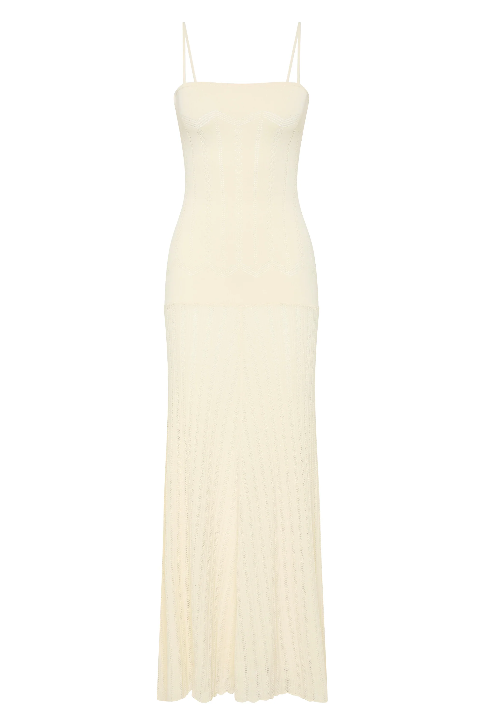 Irene Maxi Dress Maja Pointelle Vintage White - Image 7