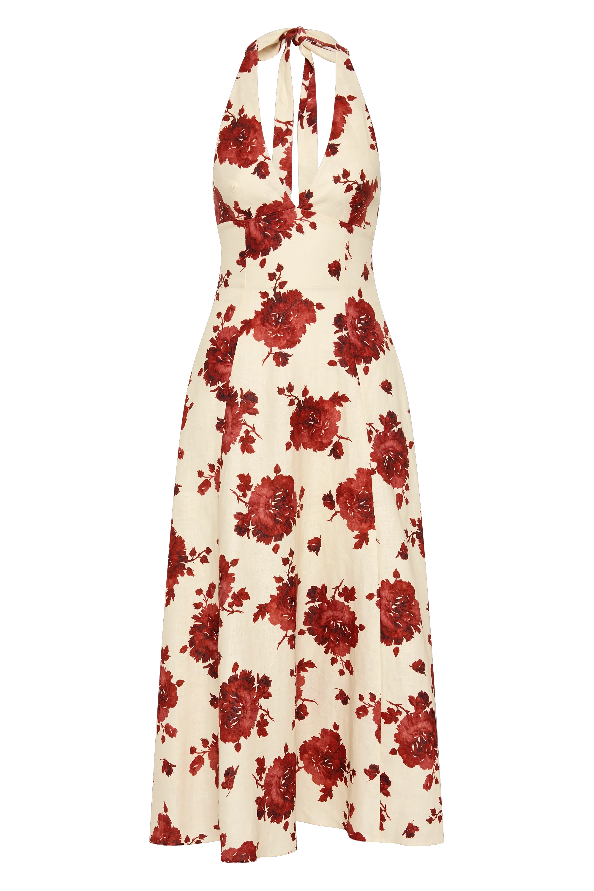 Marais Midi Dress Cecile Floral Garnet - Final Sale - Image 8