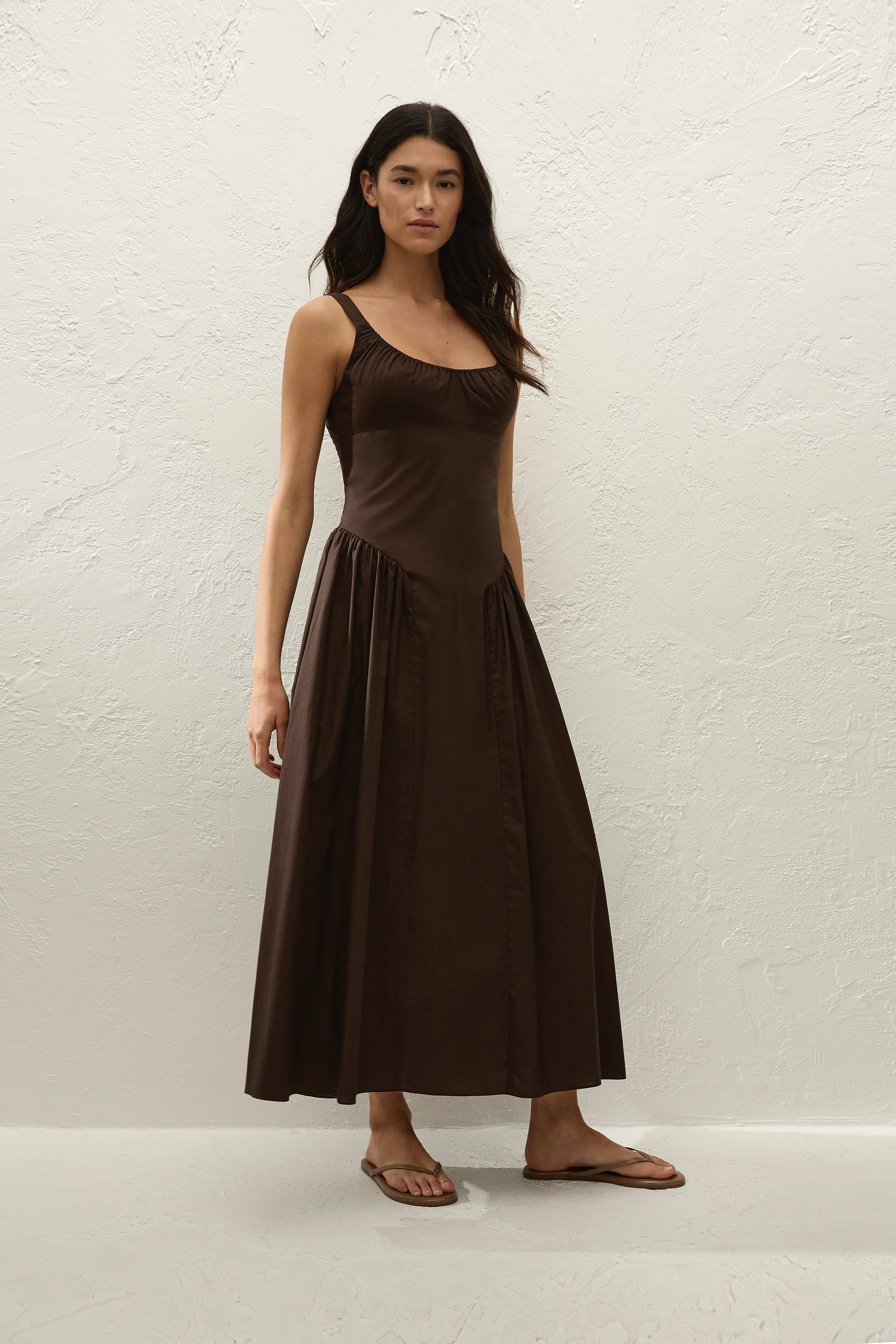 Marcella Midi Dress Espresso - Image 3
