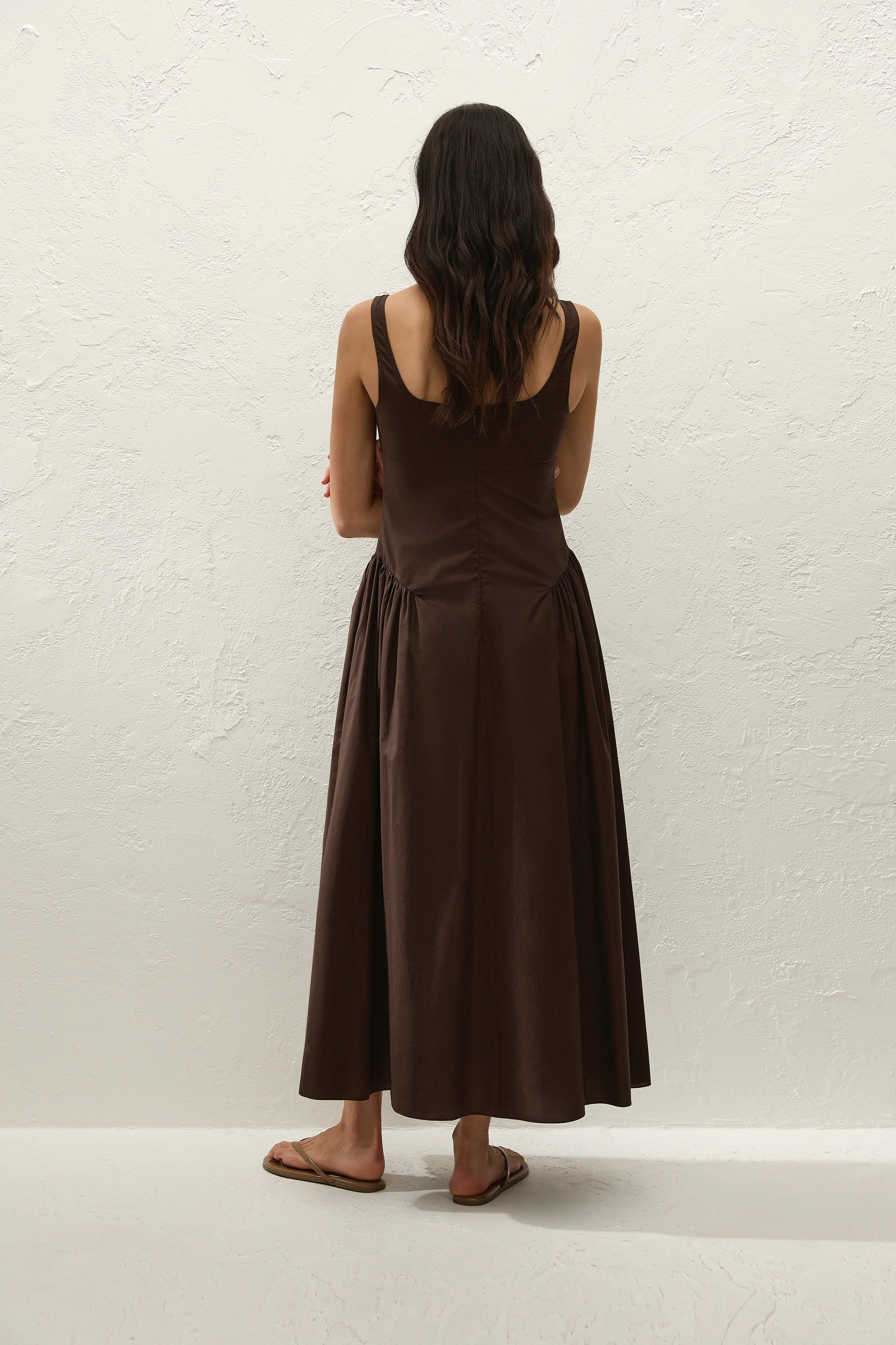 Marcella Midi Dress Espresso - Image 4