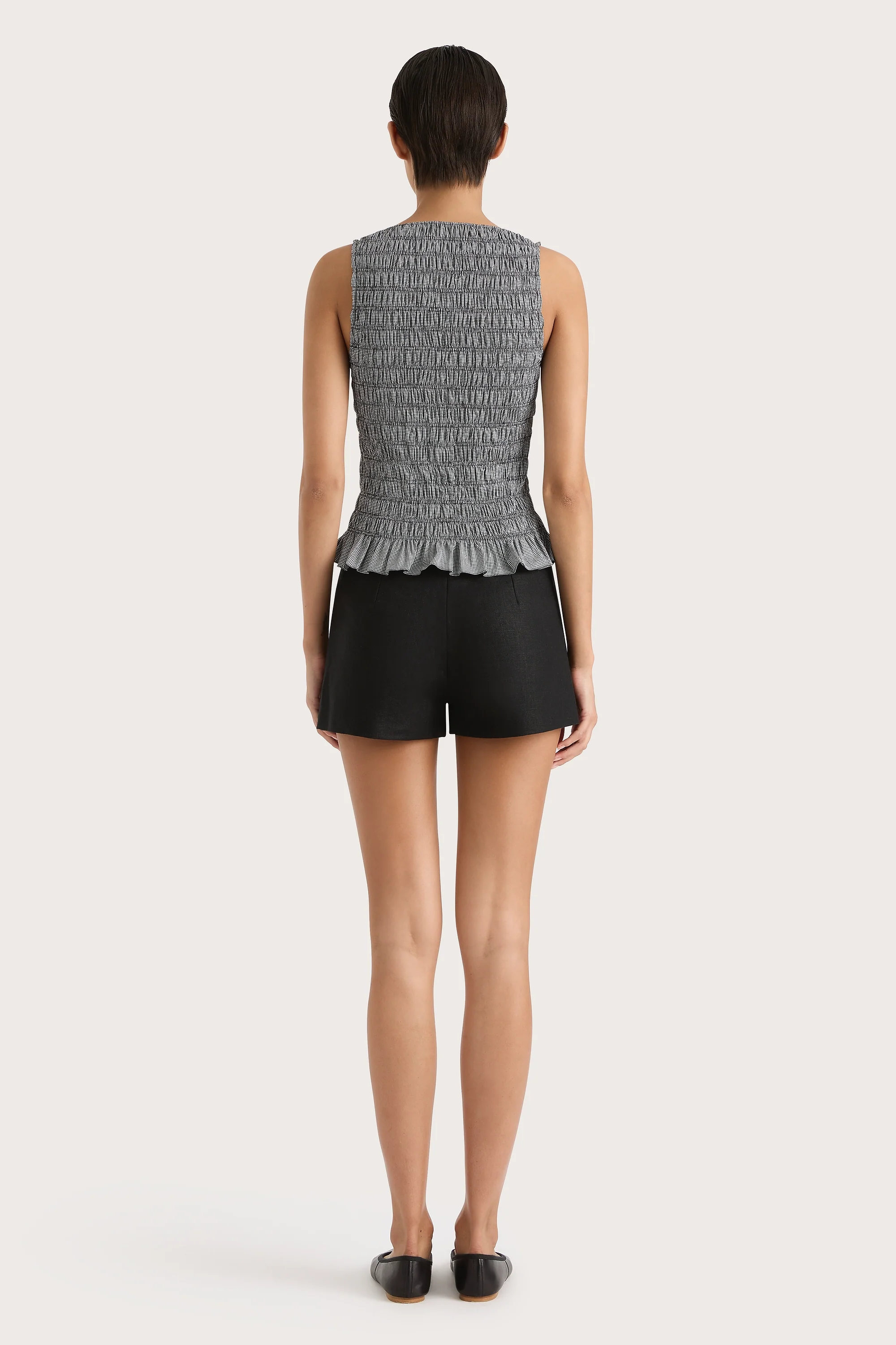 Margot Top Gingham Black - Final Sale - Image 5