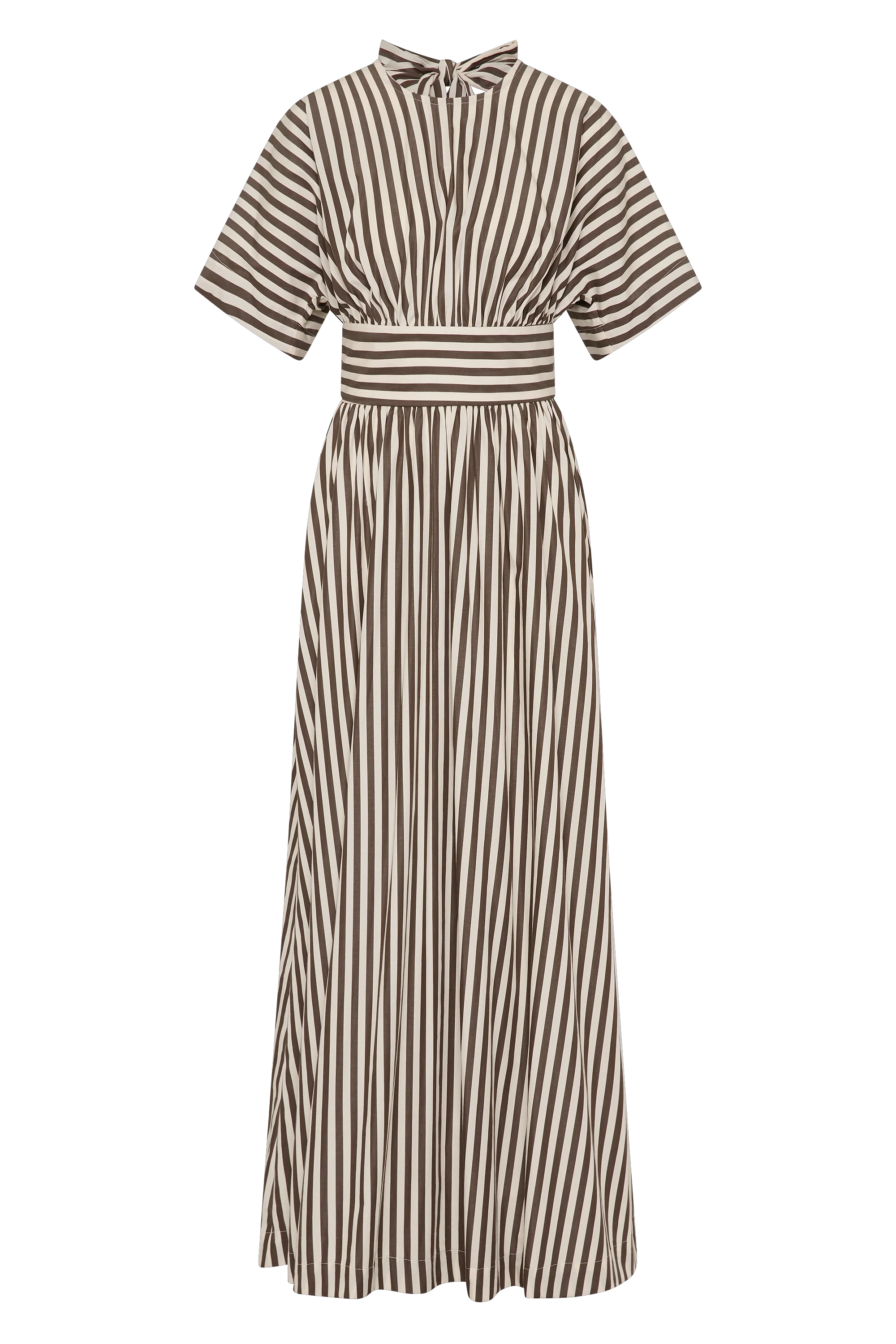 Oda Maxi Dress Norway Stripe Espresso - Final Sale - Image 6