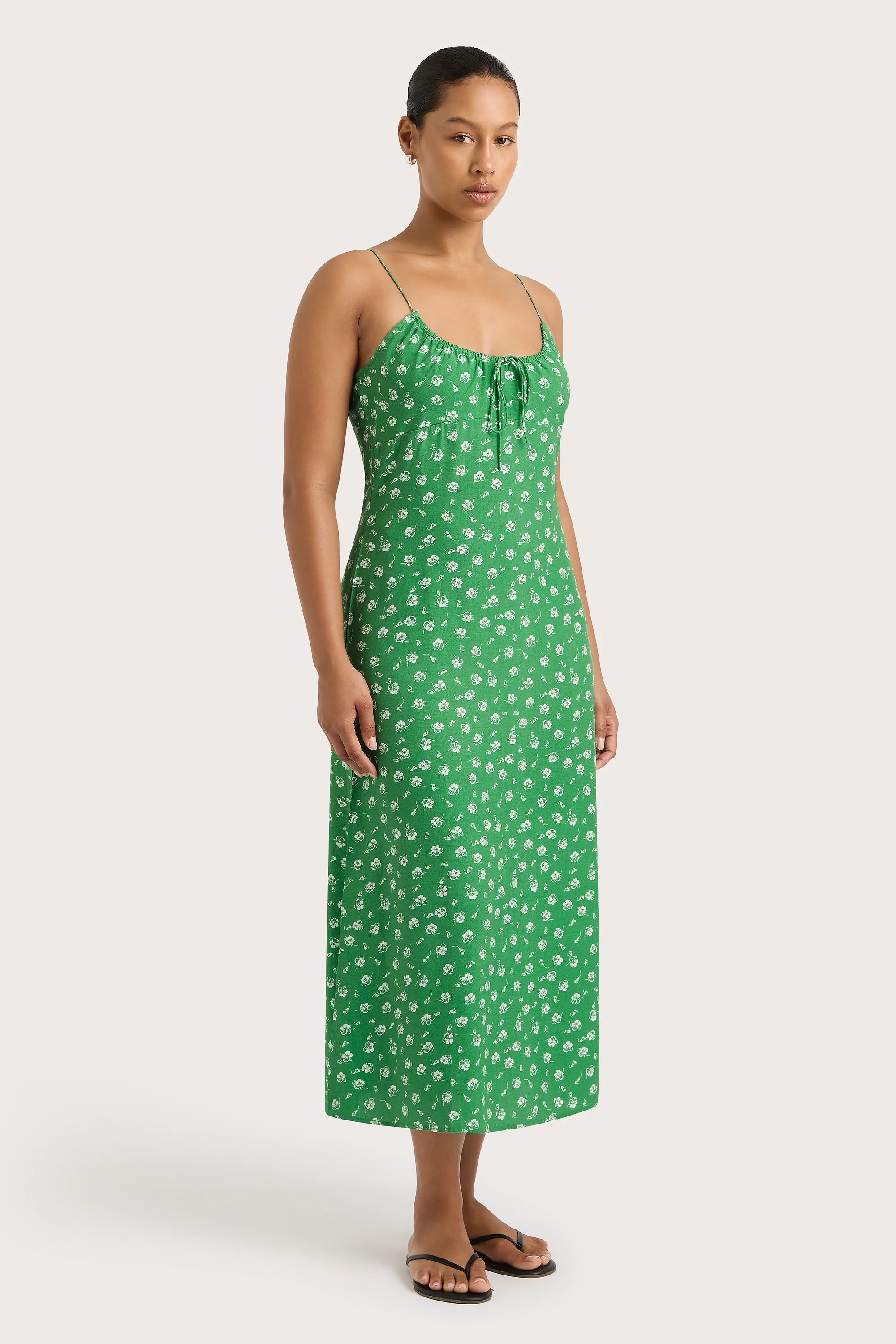 Pau Midi Dress Green - Final Sale - Image 3