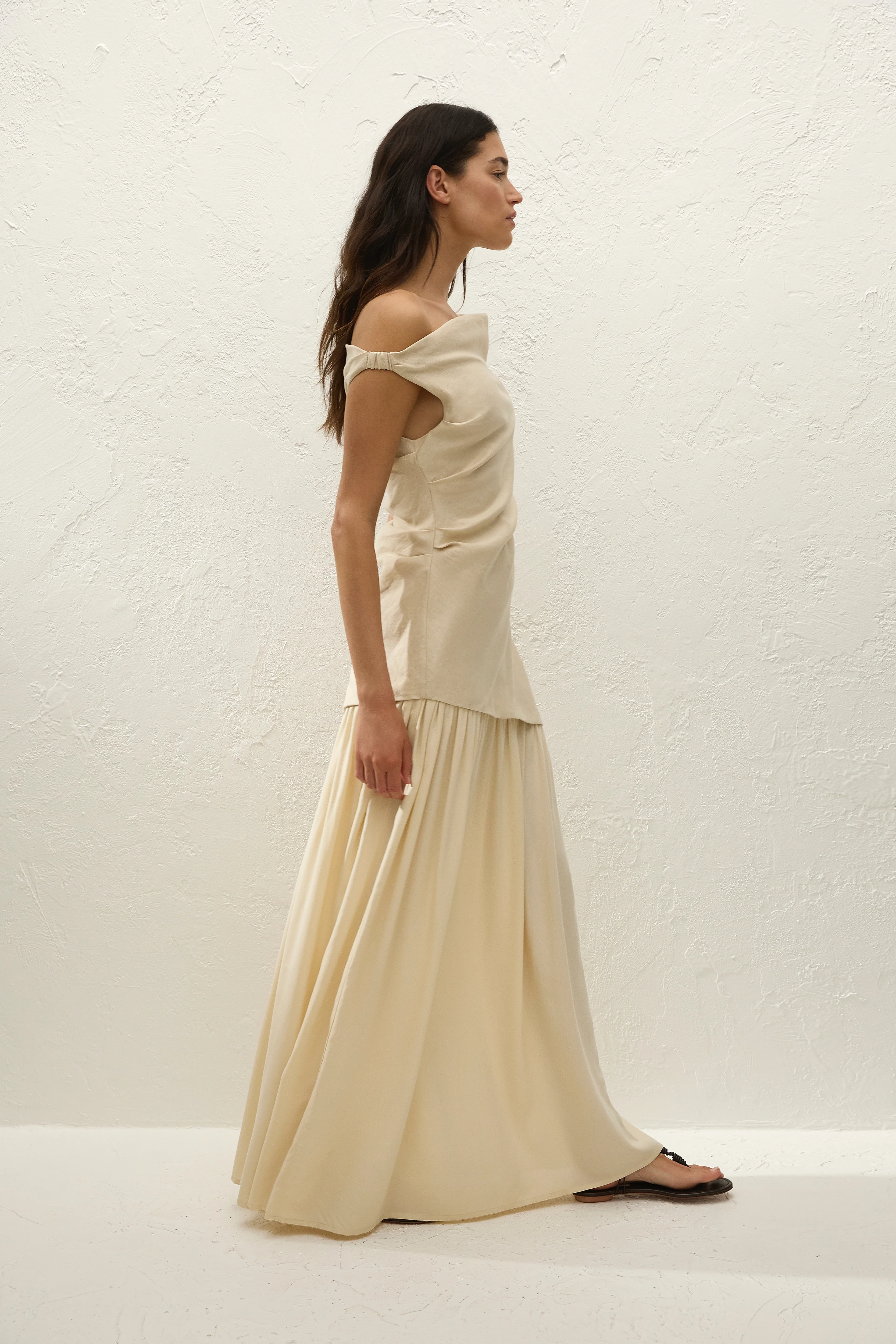 Roma Maxi Dress Panna - Image 3