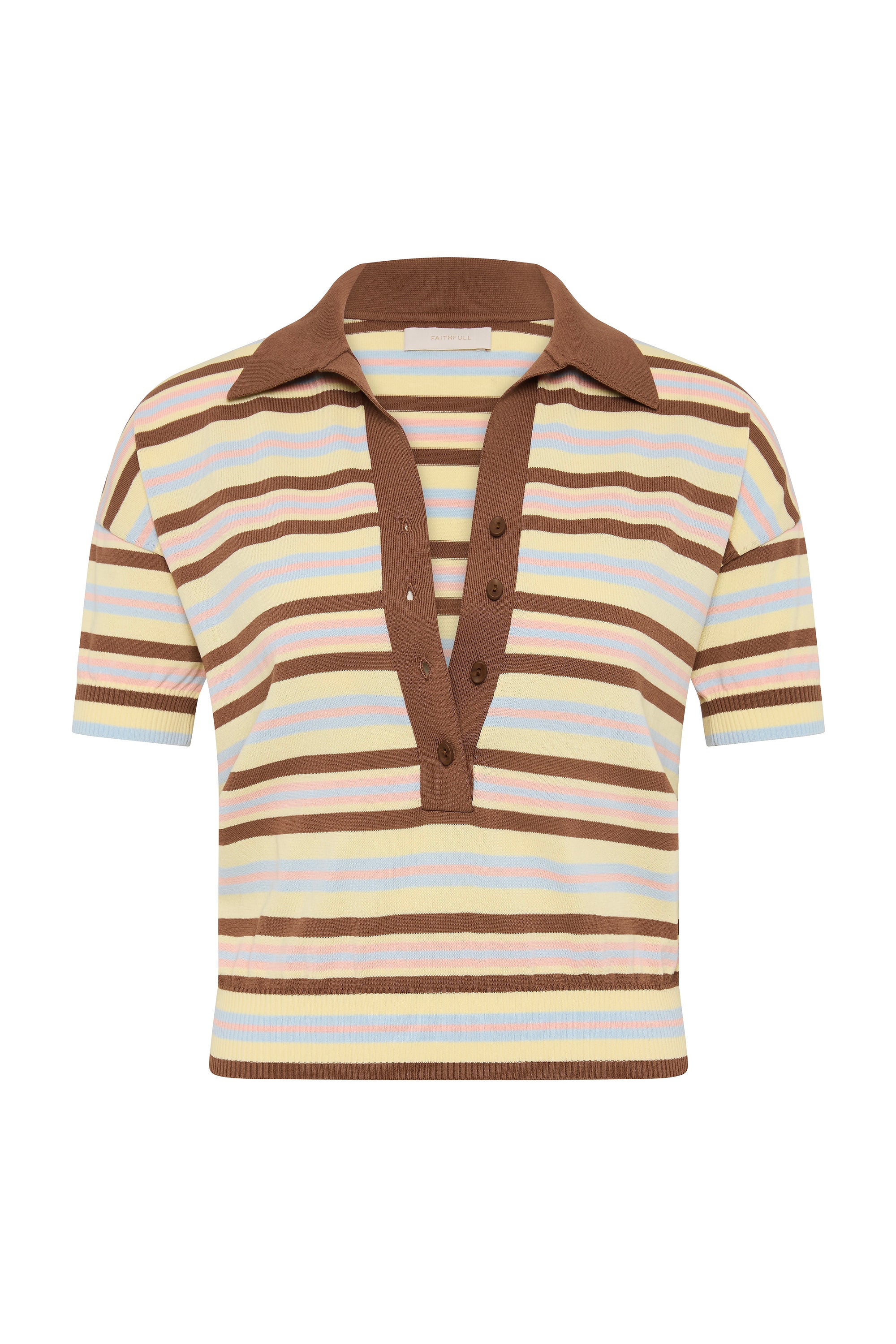 Sable Polo Shirt Breton Stripe Petal - Image 6