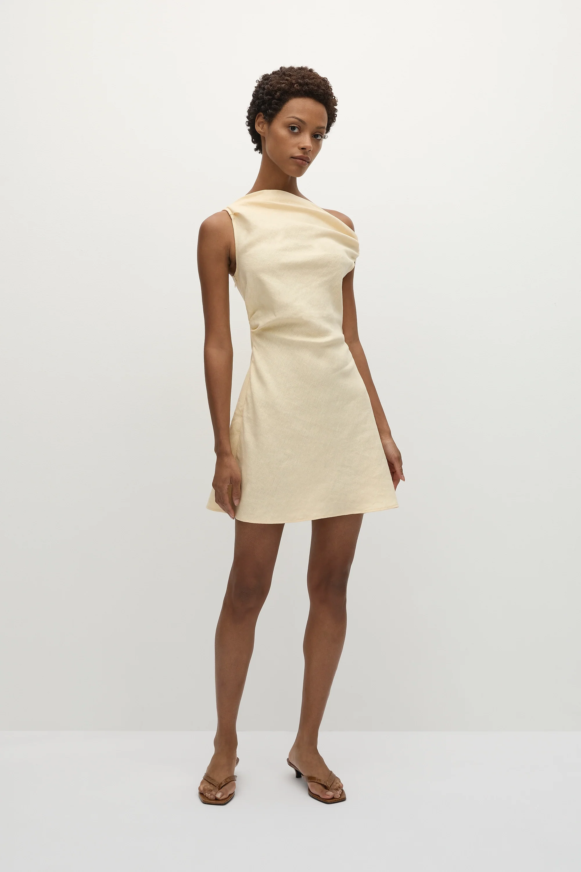 Suis Mini Dress Butter - Final Sale - Image 3