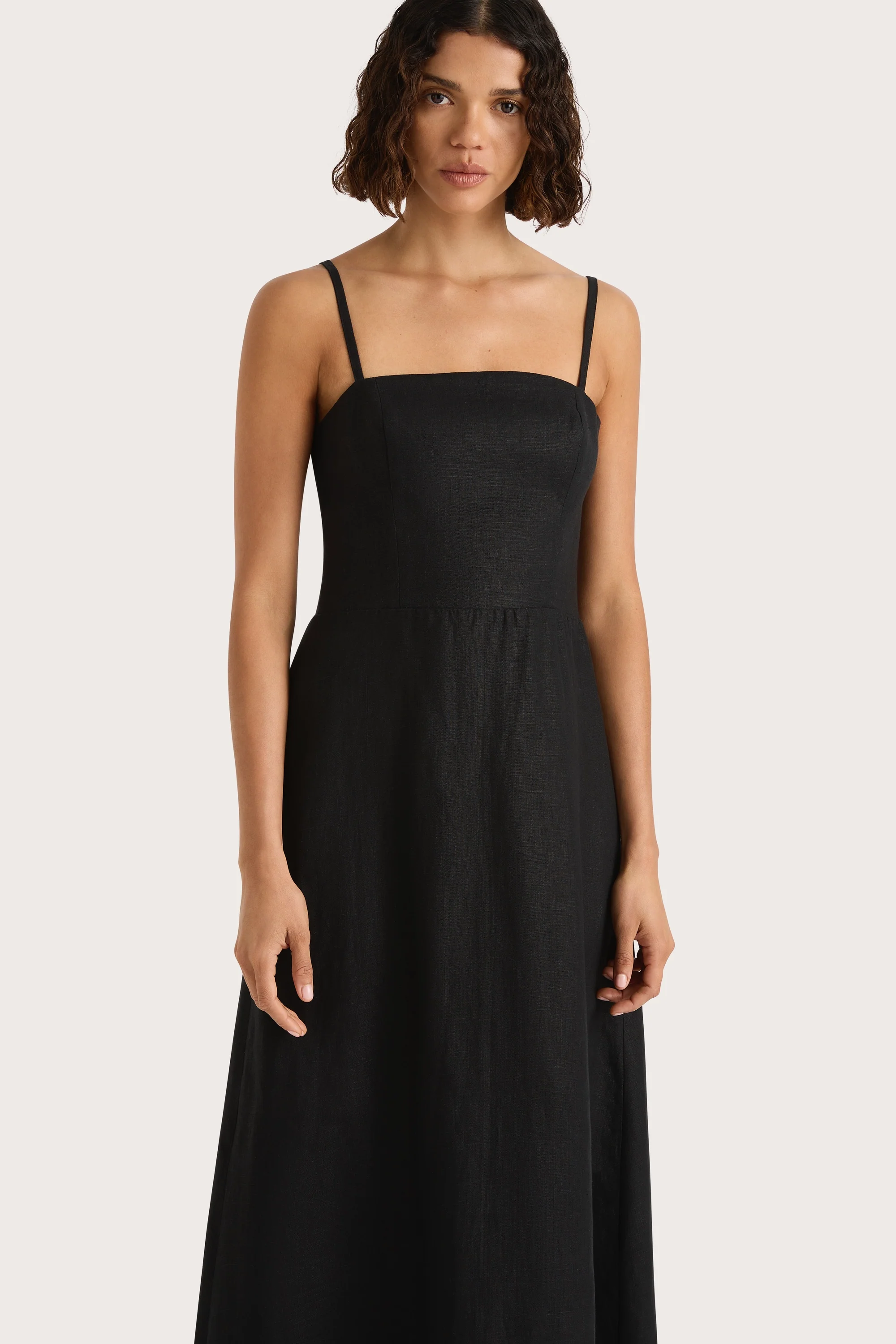 Valerie Midi Dress Black - Final Sale - Image 3